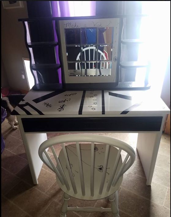 desk and chair from low class to high end ez