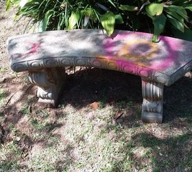 any suggestions on how to restore a concrete bench