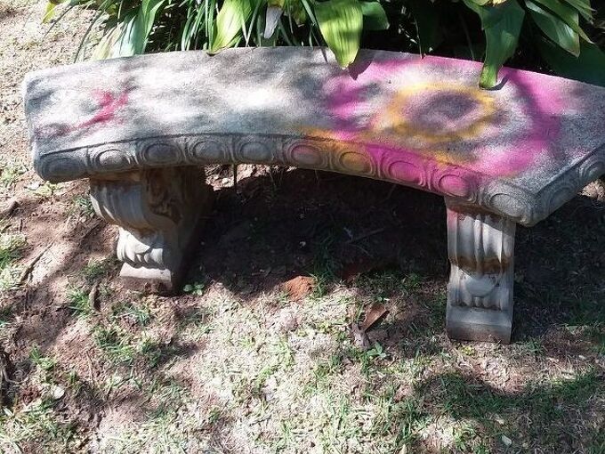 Any Suggestions On How To Restore A Concrete Bench Hometalk