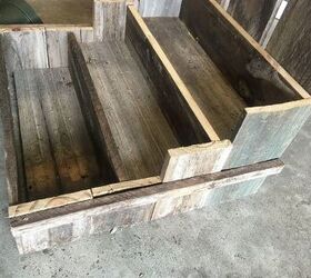 herb garden from reclaimed wood