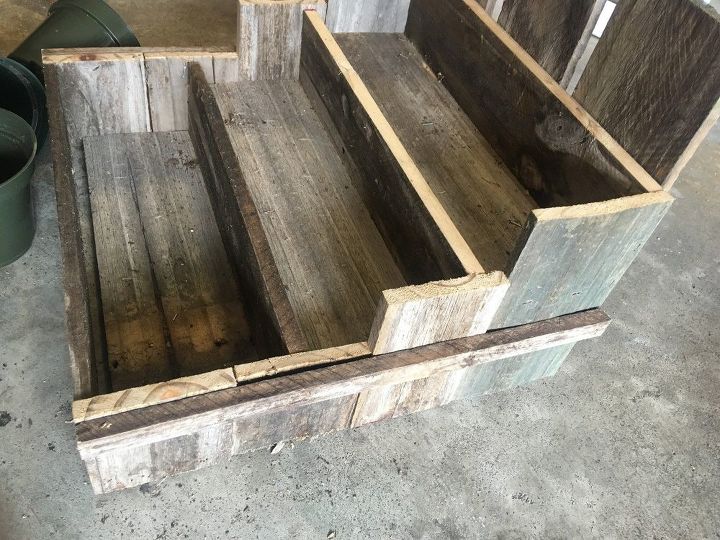 herb garden from reclaimed wood