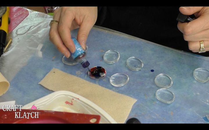 diy alcohol ink pendants jewelry craft tutorial