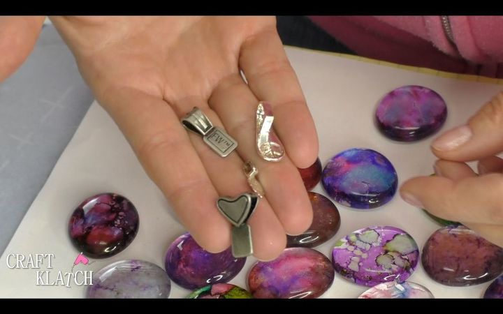 diy alcohol ink pendants jewelry craft tutorial