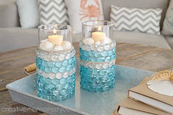 s 15 heartwarming homemade gifts your mom will absolutely adore, Turn plain candle votives into glitter gems