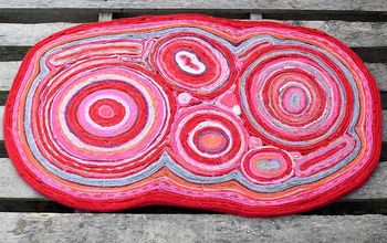 Gorgeous Colorful Soft Rug From Old Sweaters