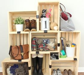 easy crate shelving on a budget