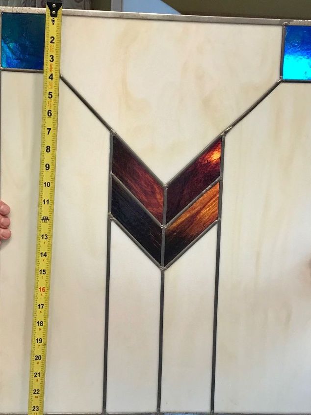 q saved from the trash beautiful stained glass panels what do i do