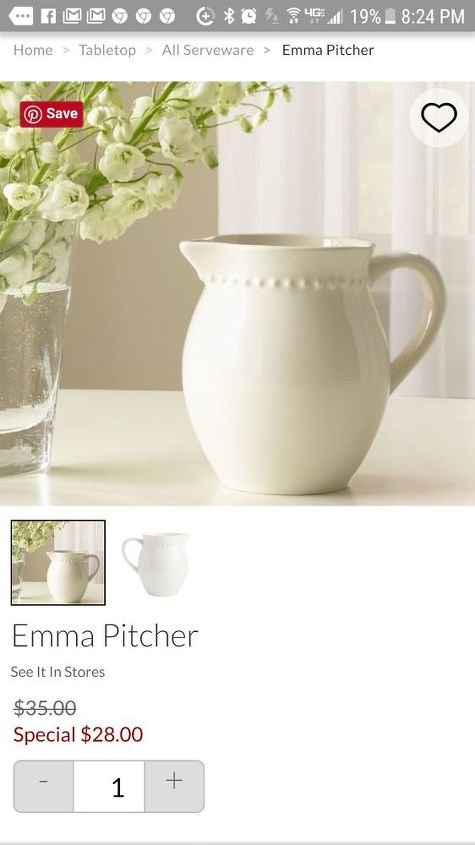 clean crisp look for old containers, Pitcher Inspiration