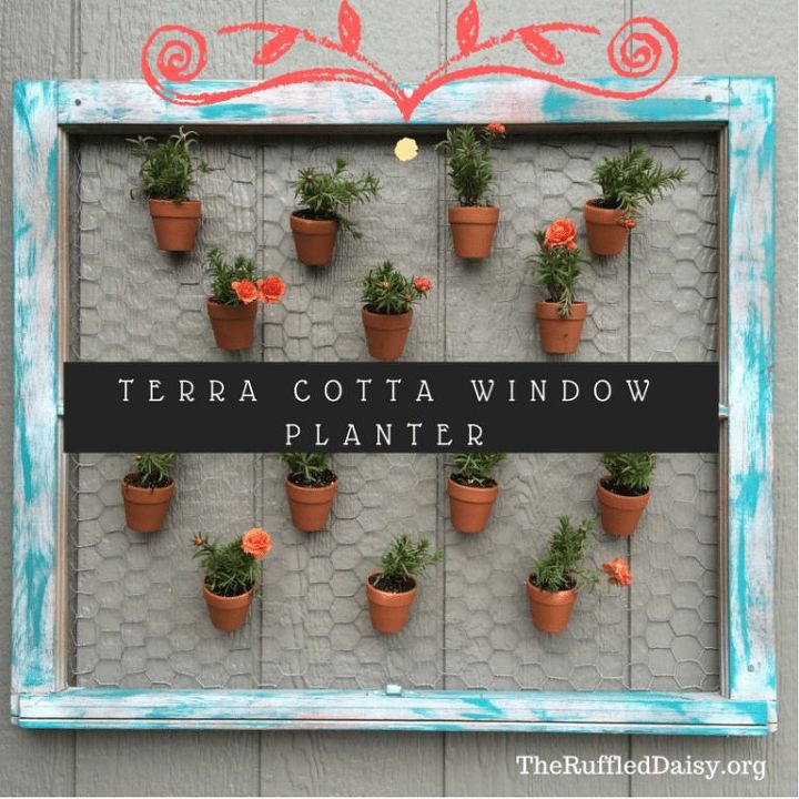 jardinera de terracota para ventana
