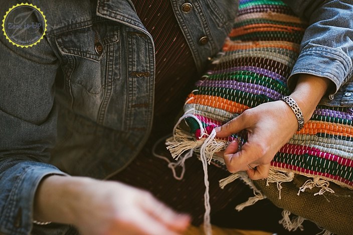diy boho floor pillow using dollar store rugs