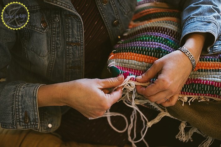 diy boho floor pillow using dollar store rugs