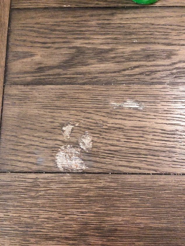 q how to repair wood table with nail polish remover stain