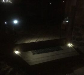 safer porch steps at night with easy solar light mods