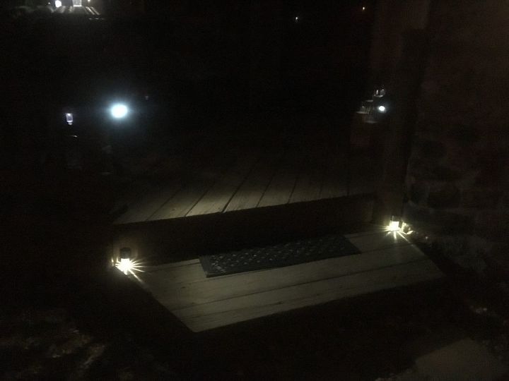 degraus de varanda mais seguros noite com easy solar light mods