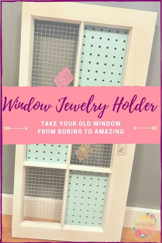 diy window jewelry holder
