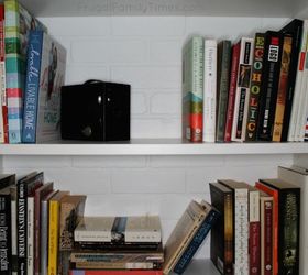 faux brick backed bookshelves an ikea hack how to