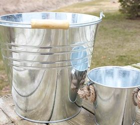 how to age galvanized metal containers