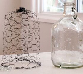how to make an easy chicken wire cloche