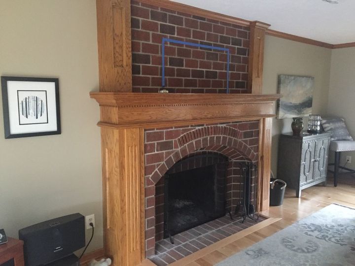 updating living room fireplace too big