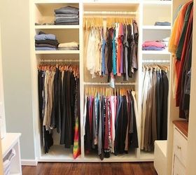 s top 12 ways to organize your bedroom closet, Beautiful Built Ins On A Budget