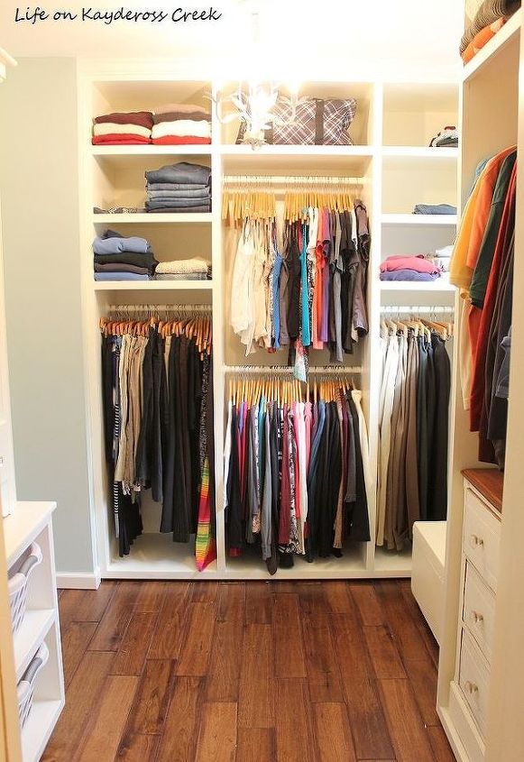 s top 12 ways to organize your bedroom closet, Beautiful Built Ins On A Budget