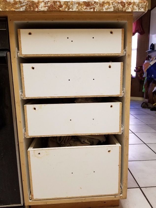 how frustration and an accident ended in a new kitchen cabinet look