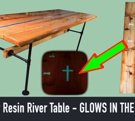 how to make a rustic farmhouse table epoxy resin glow table