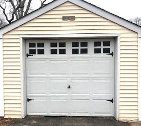 s 15 totally doable makeover ideas you can finish in one day, Spray paint faux windows on your garage door