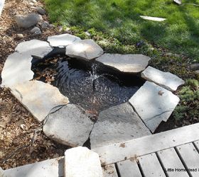 s 15 totally doable makeover ideas you can finish in one day, Lay down flagstone to jazz up your pond