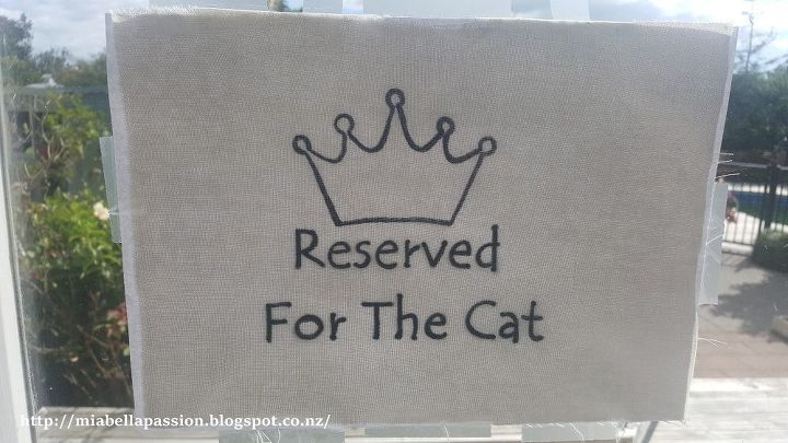 diy reserved for the cat cushion