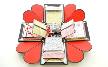 Cómo hacer una caja de explosión - DIY PAPER CRAFTS - Caja de regalo de aniversario