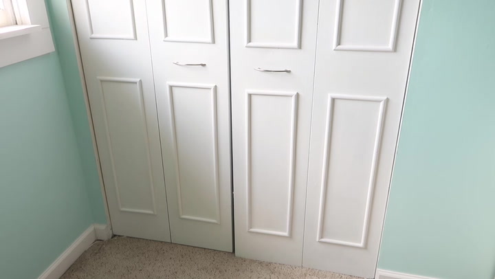 s 19 clever ways to fake high end looks in your home, Adding Moulding To Closet Doors