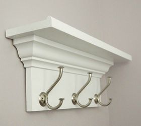 diy entryway shelf with hooks