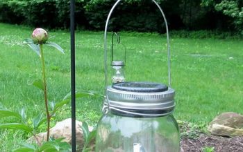 Luces solares para tarros de masón colgantes: Dollar Tree DIY