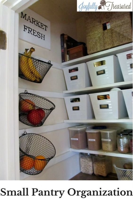 beautifully organized small pantry on a budget