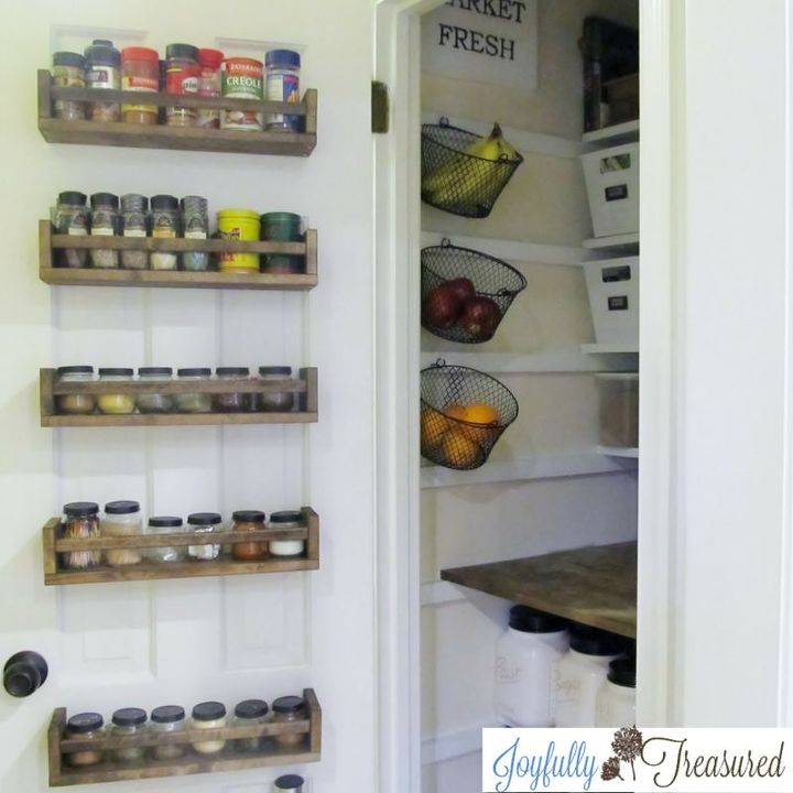 beautifully organized small pantry on a budget