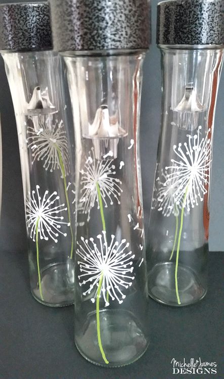 use dollar store vases to create outdoor lighting