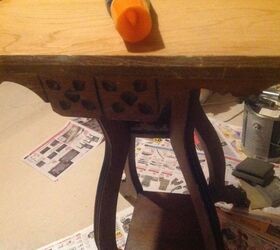 antique candle table, Rough shape