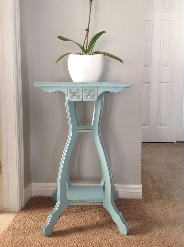antique candle table, Finding a home