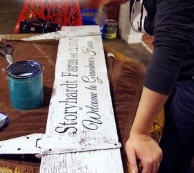 making a new sign out of a bad memory using vinyl letters