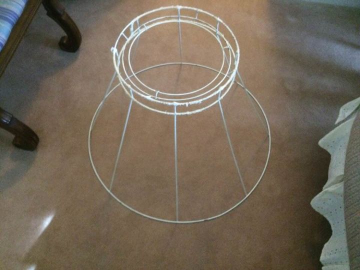 q how can i cover this lamp shade