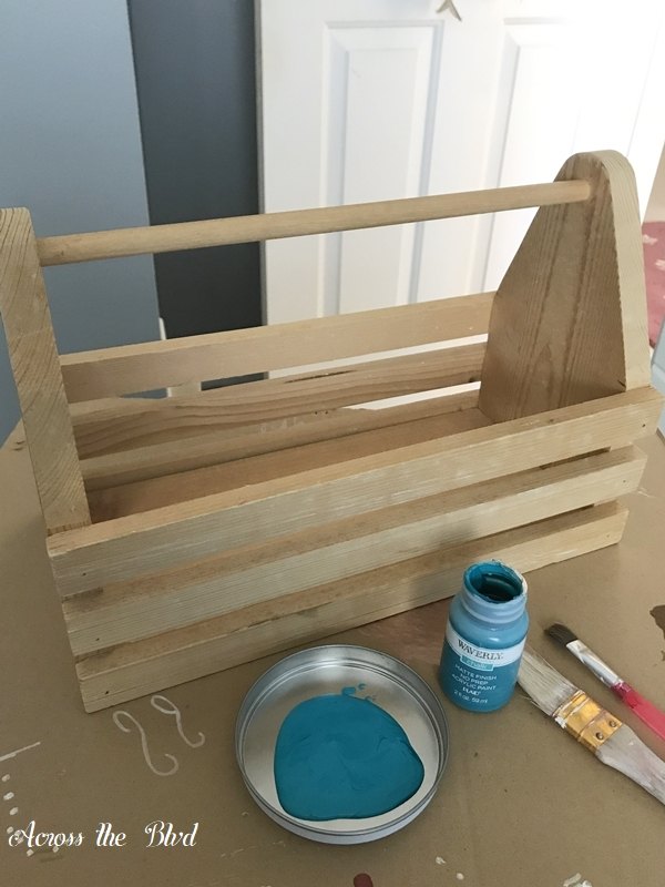 upcycled caddy for craft tool storage