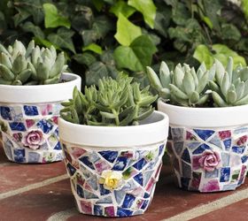 22 ideas to make your terra cotta pots look oh so pretty, Make mosaic masterpieces
