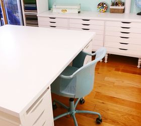diy craft table with storage