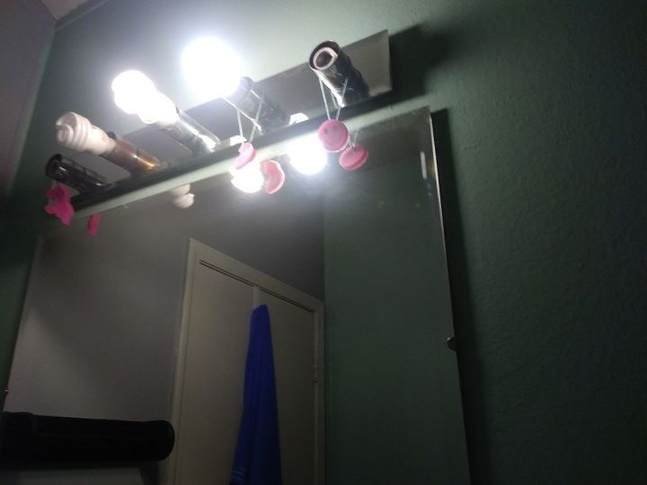 q fabric covering hollywood bathroom light fixture fire hazard