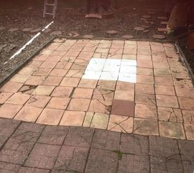 how can i fix broken patio tile