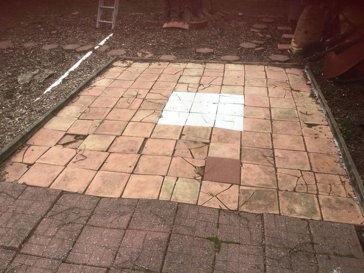 q how can i fix broken patio tile