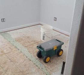 den flooring makeover going from carpet to wood