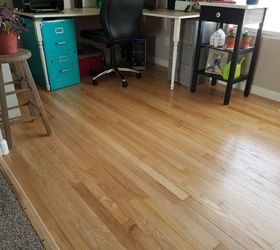 den flooring makeover going from carpet to wood