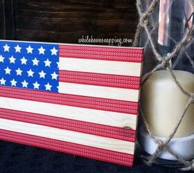 s 15 unusual flag ideas that actually look amazing, Use washi tape on a wooden board